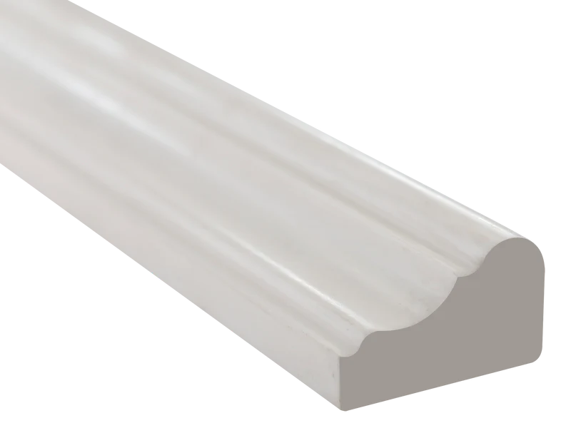 Sky White Polished Cornice Molding